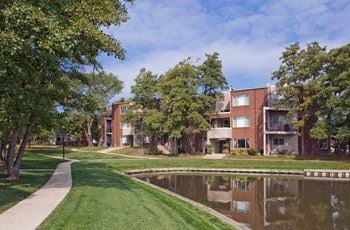 Lovely views of 3 acre lake and waterways from most apartment homes